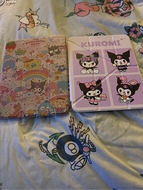 Kuromi & Sanrio Character a16  iPad cases- Pink, Purple, White